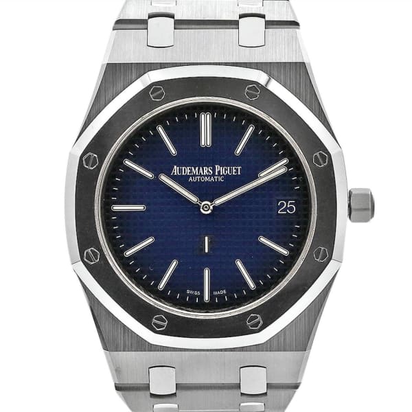 AUDEM@RS P!GUET Royal Oak Jumbo Extra-Thin, 39mm, Titanium, blue dial, 15202IP.OO.1240IP.01