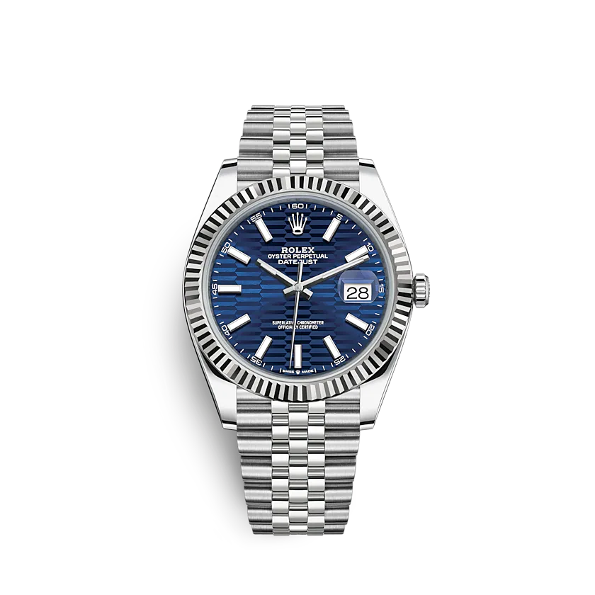 rol€x Datejust 126334 41mm Bright blue