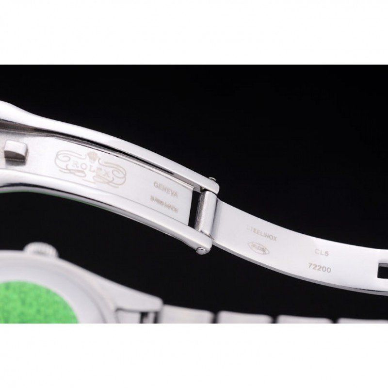 Rolex Day-Date Polished Silver Bezel White Dial 7470 - Orolen