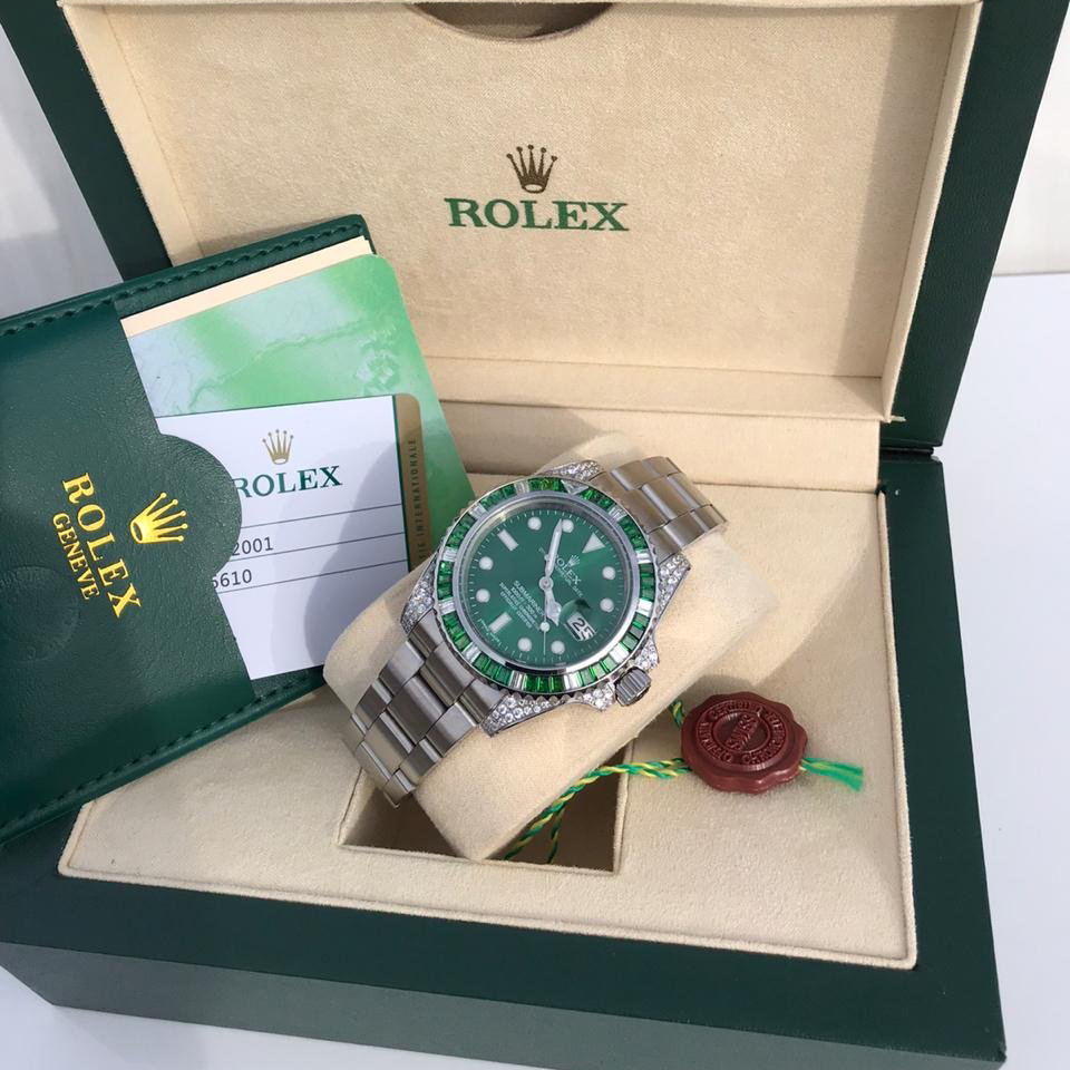 Rolex Submariner Date 116659SABR 18K White Gold Diamonds Sapphires UNWORN - Orolen