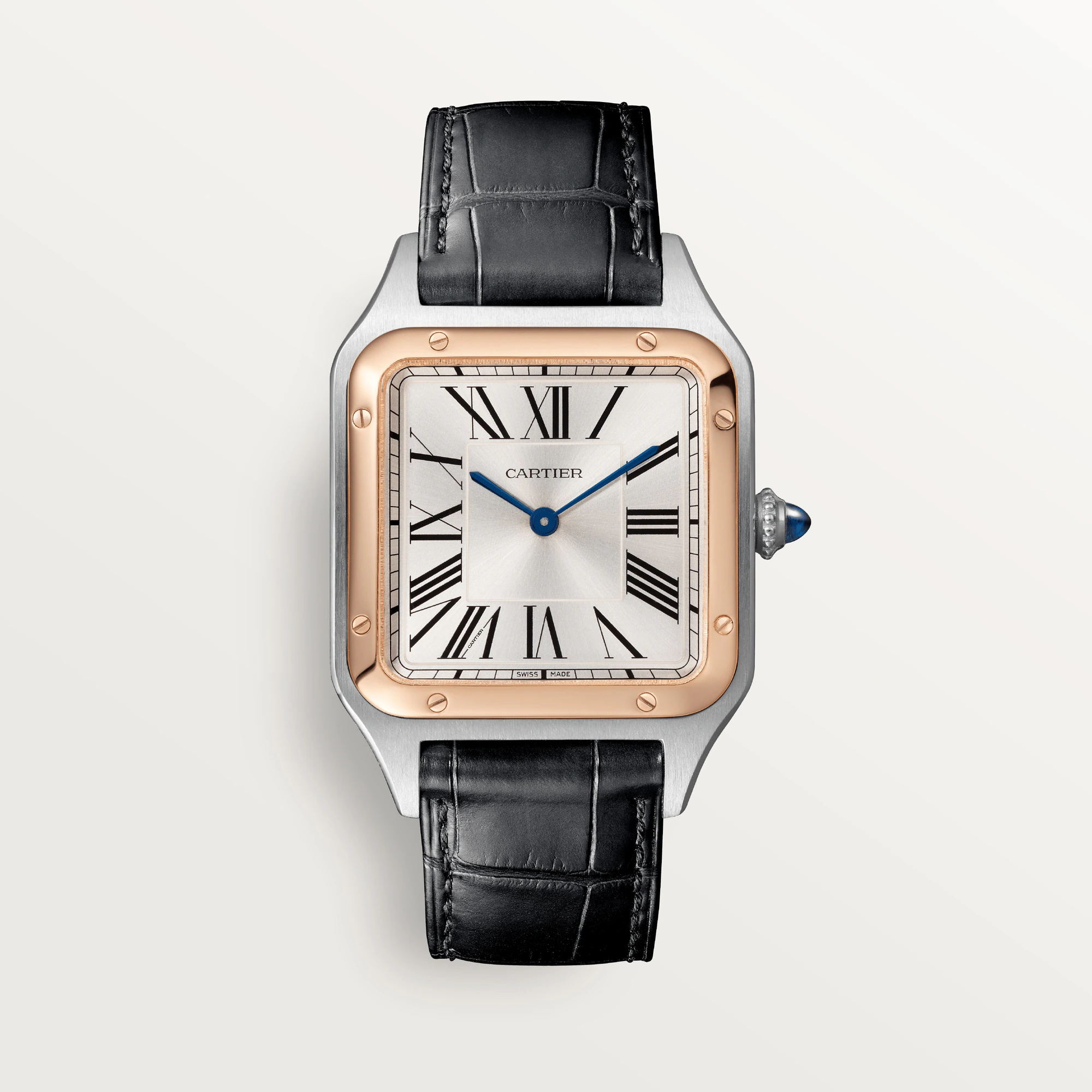 C@RTIER Santos Stainless Steel & Rose Gold Lady��s Watch, W2SA0012
