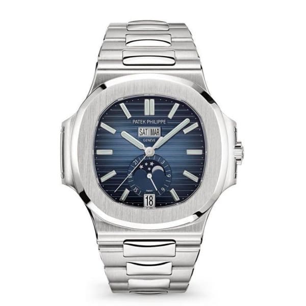 PAT€K PHIL!PPE Nautilus Steel 5726-1A-014 with Black Gradated dial