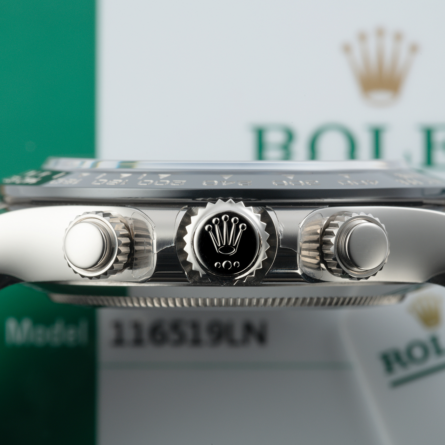 Rolex Daytona White Gold Steel Dial Oysterflex Strap 116519ln-0027 - Orolen