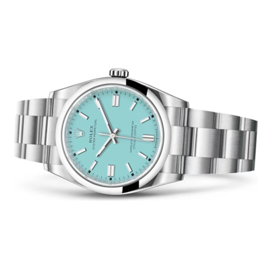 rol€x type constant motion type series Tiff@ny Blue