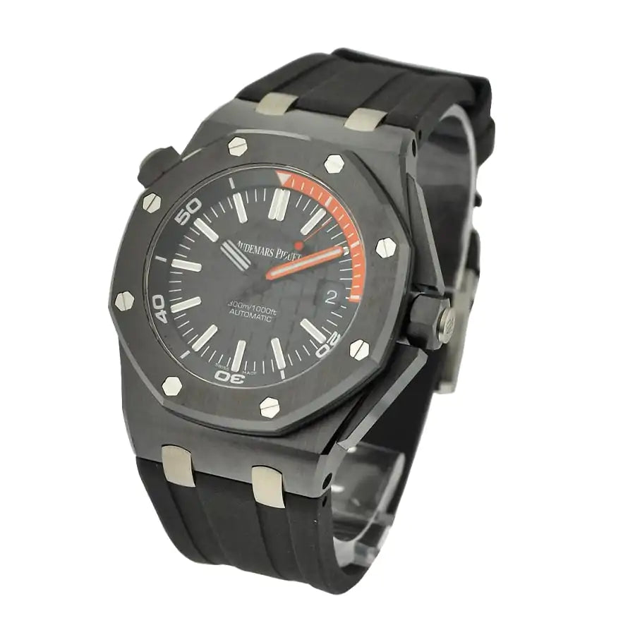 AUDEM@RS P!GUET Royal Oak Offshore Diver Black 42MM Watch 15707CE