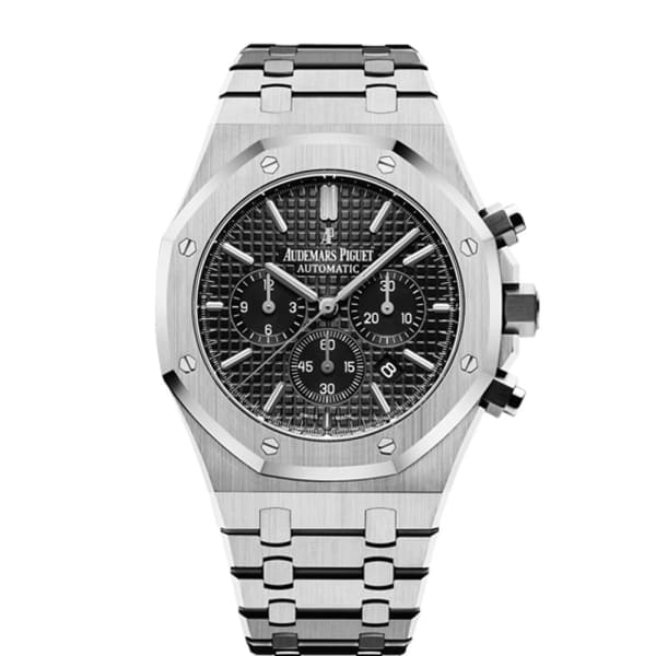 AUDEM@RS P!GUET Royal Oak Chronograph Black Dial 41mm Stainless Steel Watch 26320ST.OO.1220ST.01