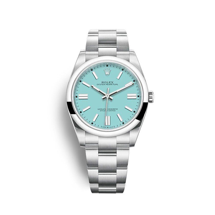 rol€x Oyster Perpetual 41mm Turquoise blue