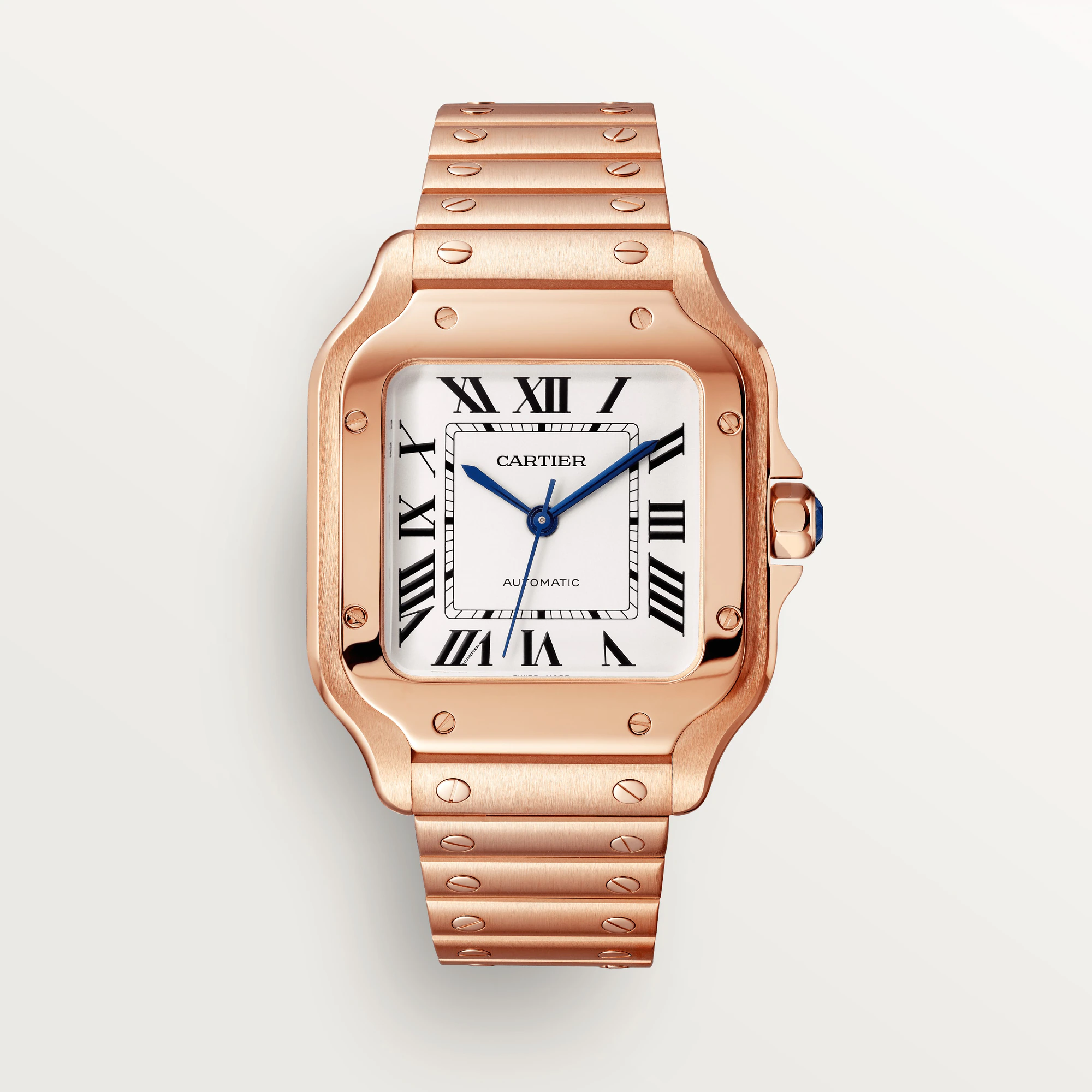C@RTIER Santos Rose Gold Unisex Watch, WGSA0031