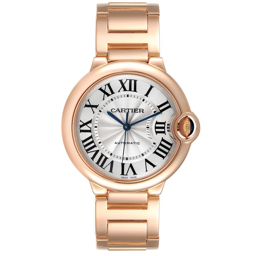 C@RTIER Ballon Bleu 36mm 18K Rose Gold Men��s Watch, WGBB0043