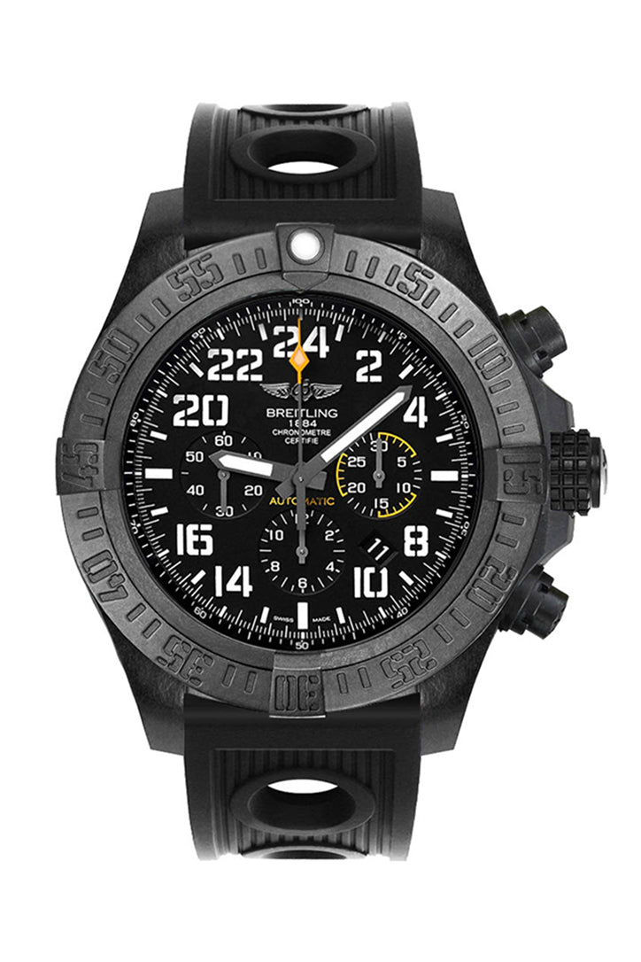 BRE!TLING Avenger hurricane 50mm BLACK RUBBER XB1210E4 BE89