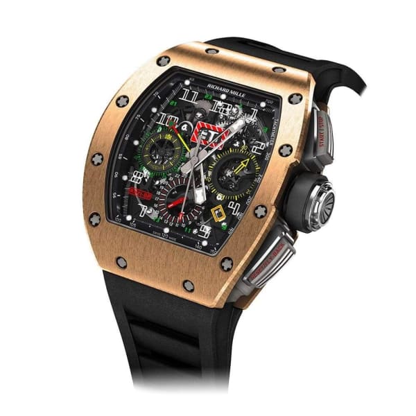 RICH@RD M!LLE RM 11-02 Automatic Flyback Chronograph Dual Time Zone Rose Gold