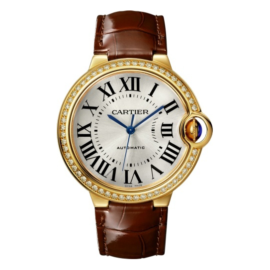 C@RTIER Ballon Bleu 36mm 18K Yellow Gold & Diamonds Lady��s Watch, WJBB0041