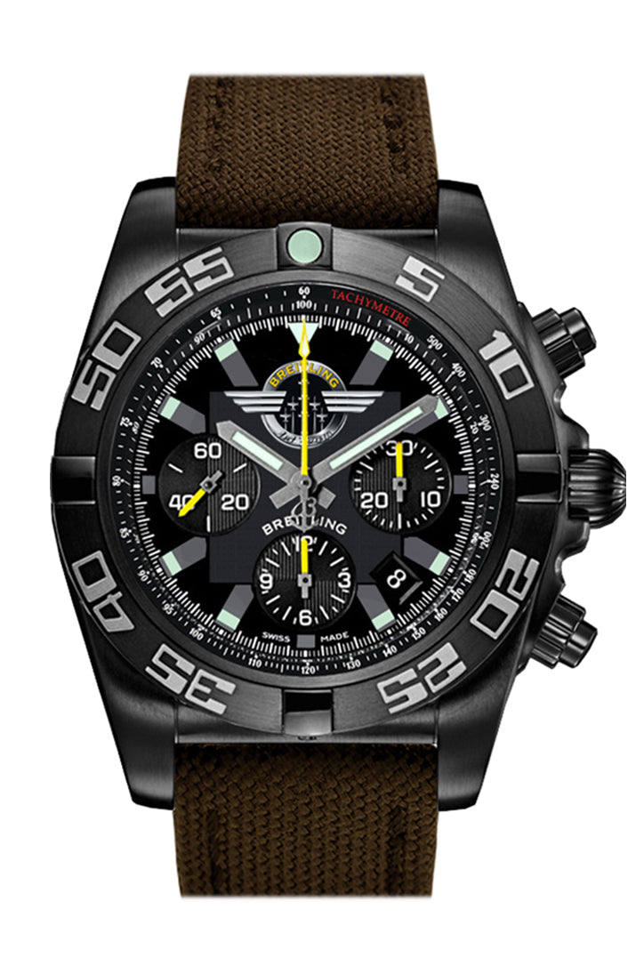 BRE!TLING Chronomat 44mm Black Canvas MB01109L BD48