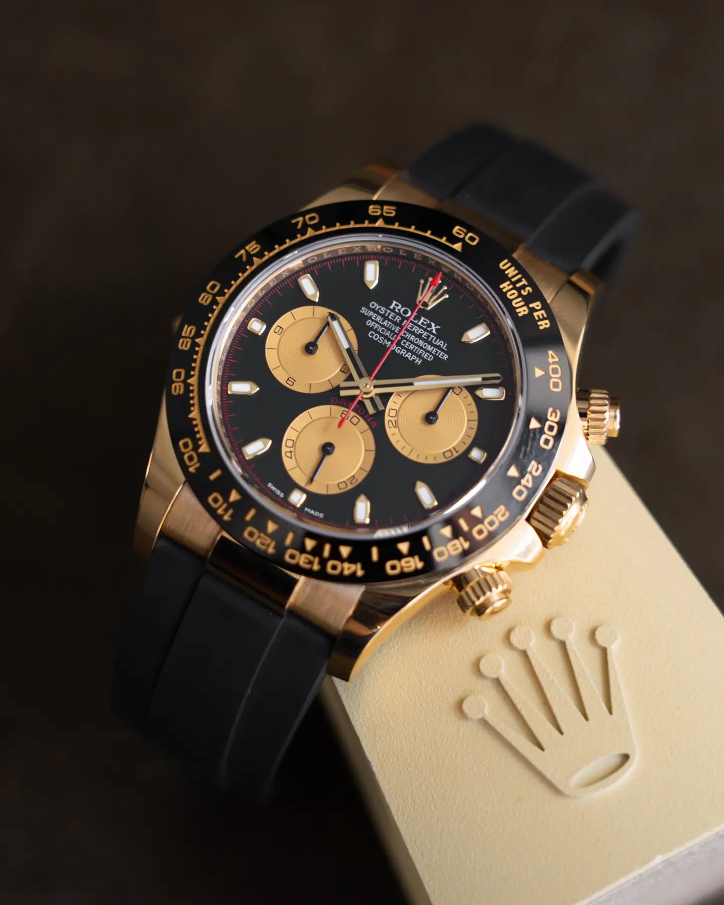 rol€x Cosmograph Daytona M116518LN-0047 Black/Rubber Ø40mm