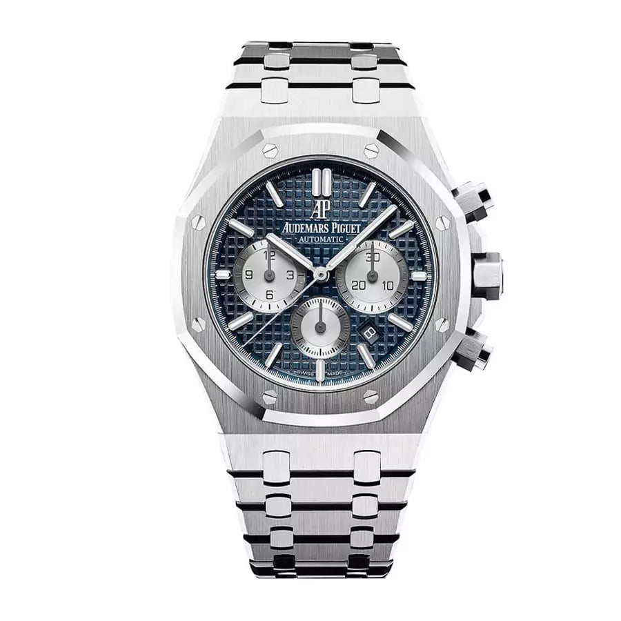 AUDEM@RS P!GUET Royal Oak 41mm Blue Dial Stainless Steel Bracelet Men's Watch