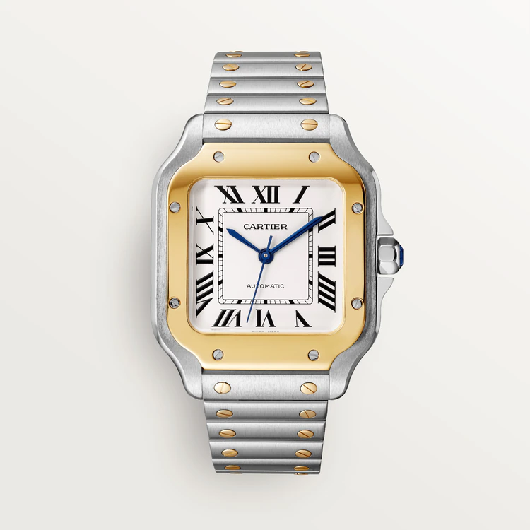 C@RTIER Santos Stainless Steel & Yellow Gold Unisex Watch, W2SA0007