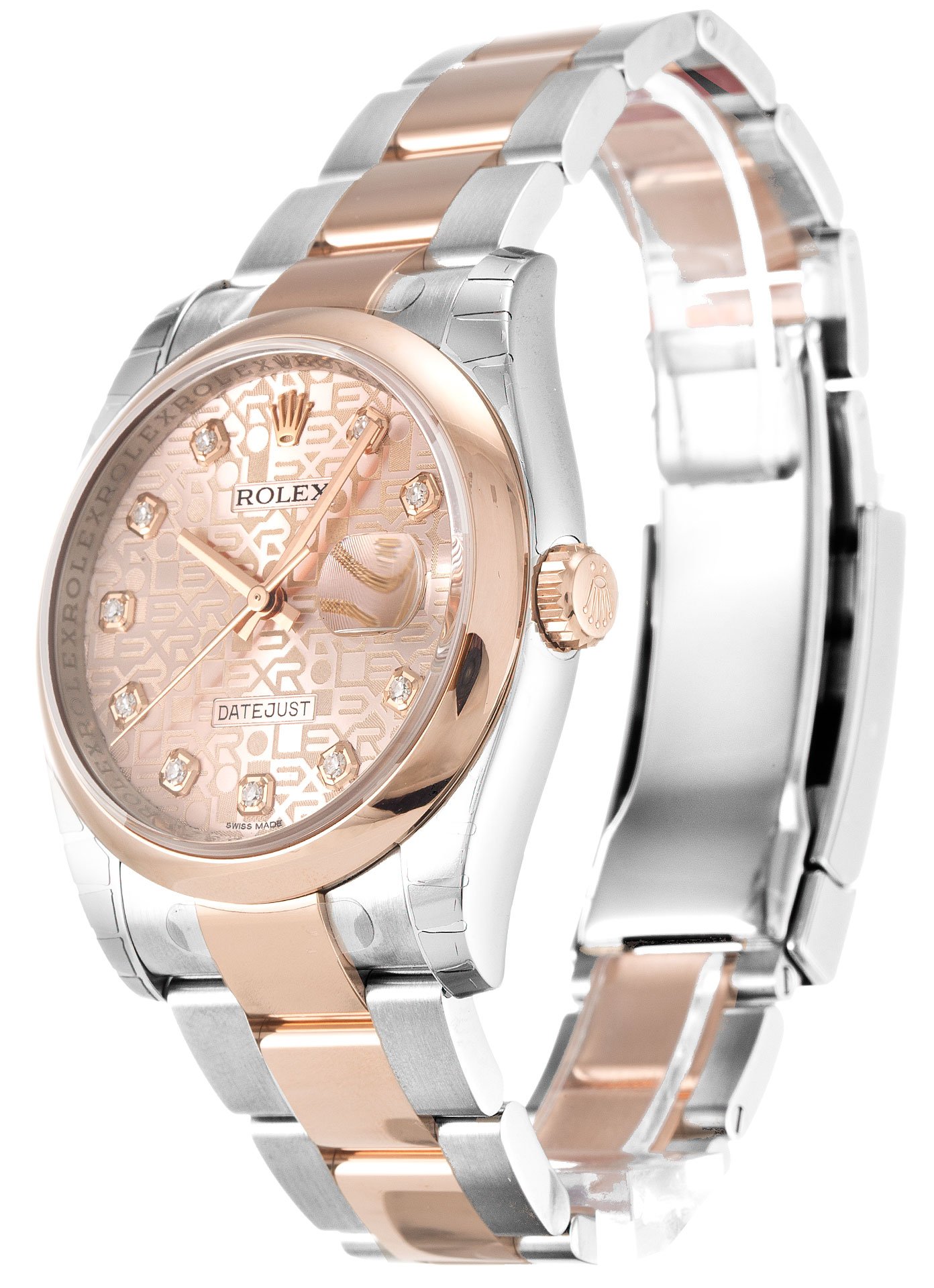 rol€x Datejust Rose Dial 116201