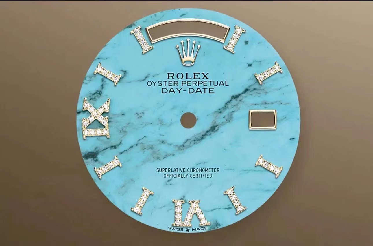 Rolex Day-Date 36 Blue Ombre Diamond Dial Yellow Gold President Automatic Watch 128348rbr-0038 - Orolen