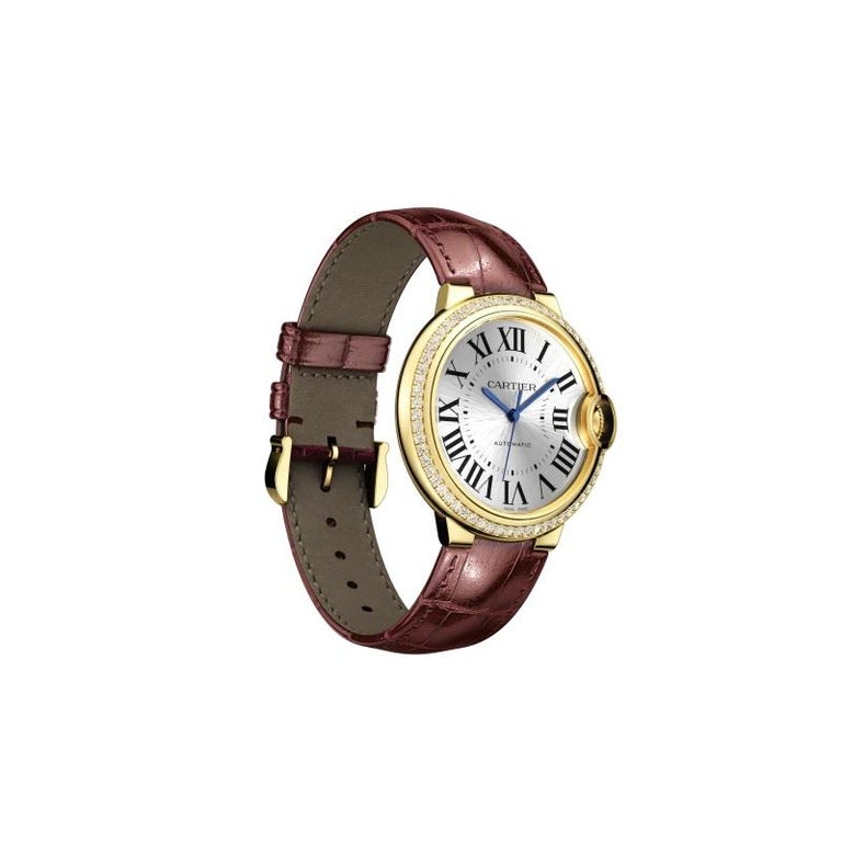 C@RTIER Ballon Bleu 36mm 18K Yellow Gold & Diamonds Lady��s Watch, WJBB0041