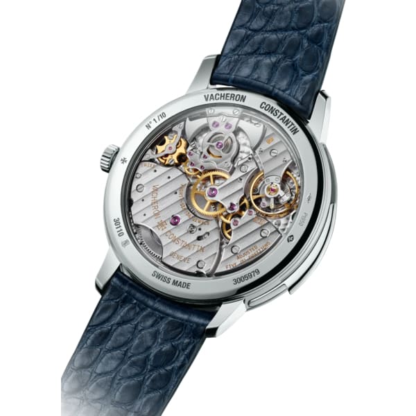 VACHER@N C@NSTANTIN Patrimony Minute Repeater Ultra-Thin - Collection Excellence Platine Ref. # 30110/000P-B108