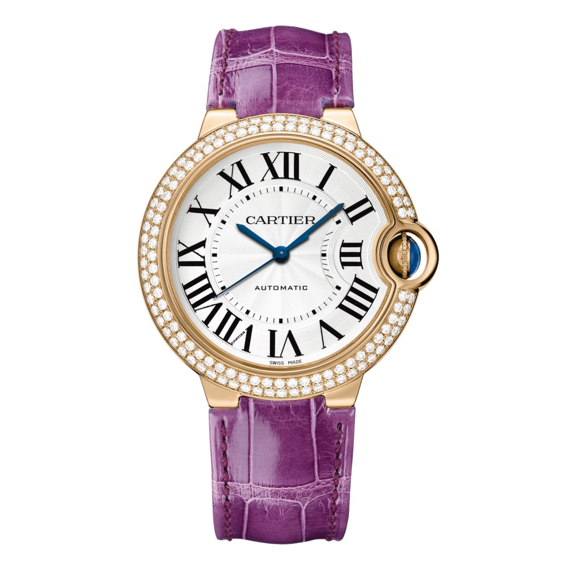 C@RTIER Ballon Bleu 36mm 18K Rose Gold & Diamonds Lady��s Watch, WJBB0009