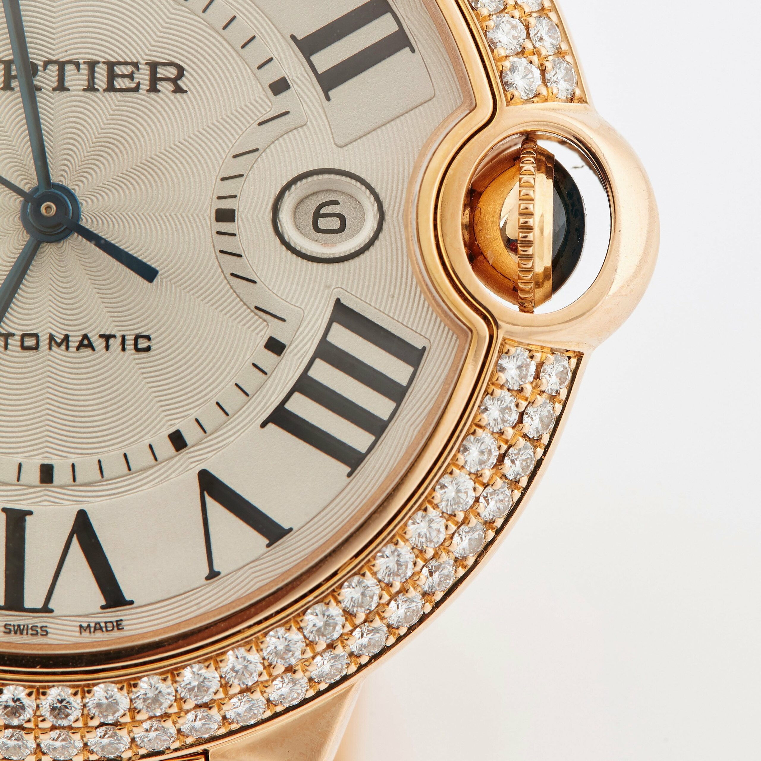 C@RTIER Ballon Bleu 42mm 18K Rose Gold & Diamonds Lady��s Watch, WJBB0038