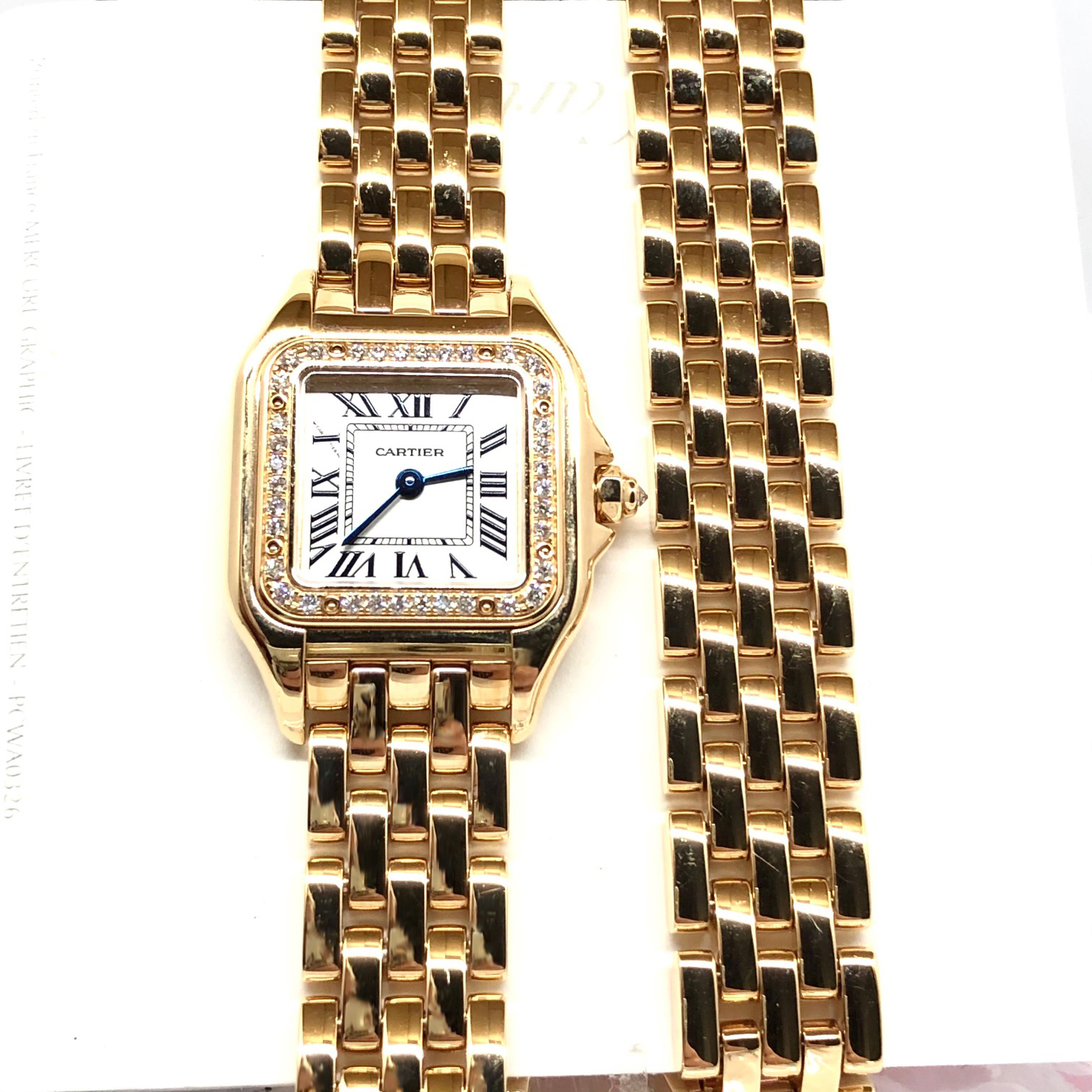 C@RTIER Panth��re 18K Pink Gold & Diamonds Ladies Watch, WJPN0014