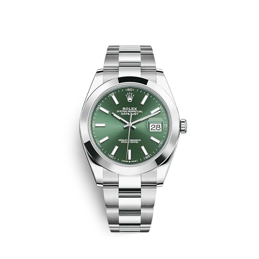 rol€x Datejust 126300 41mm Mint green (Oyster)