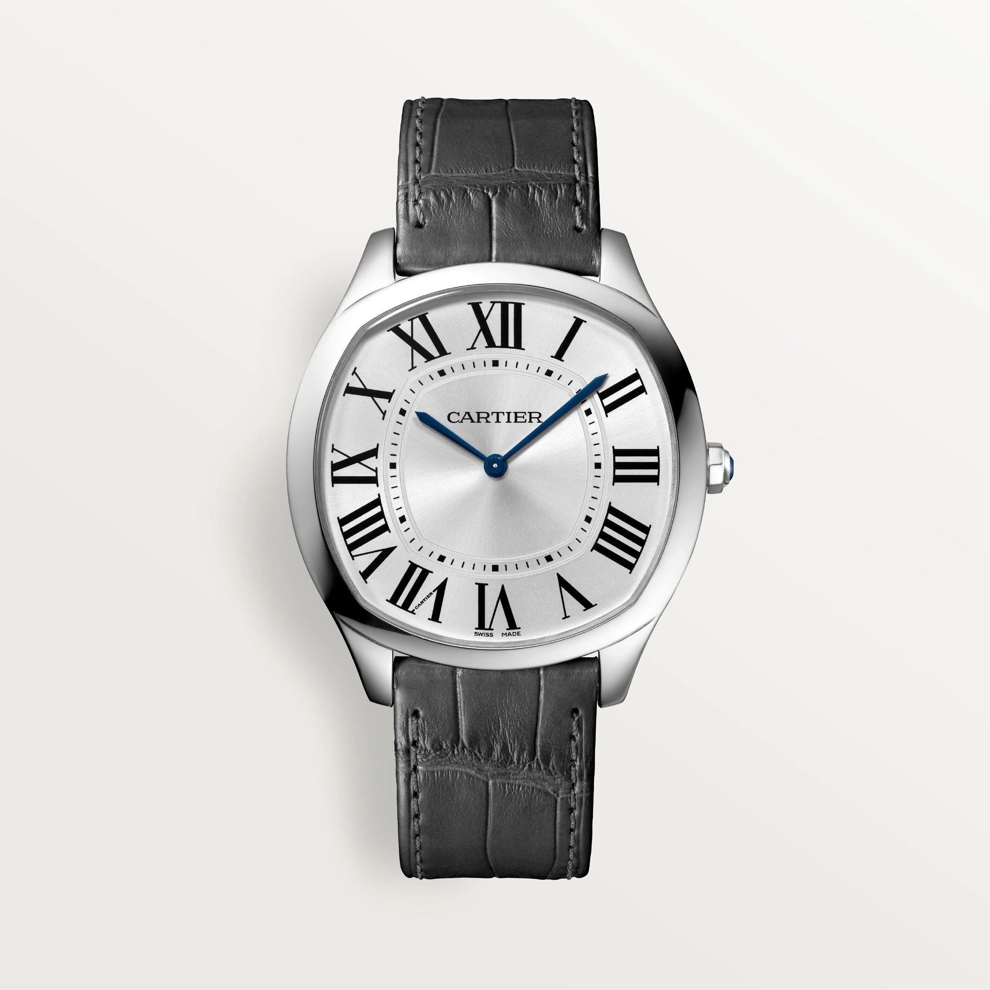C@RTIER Drive 18K White Gold Men��s Watch, WGNM0007