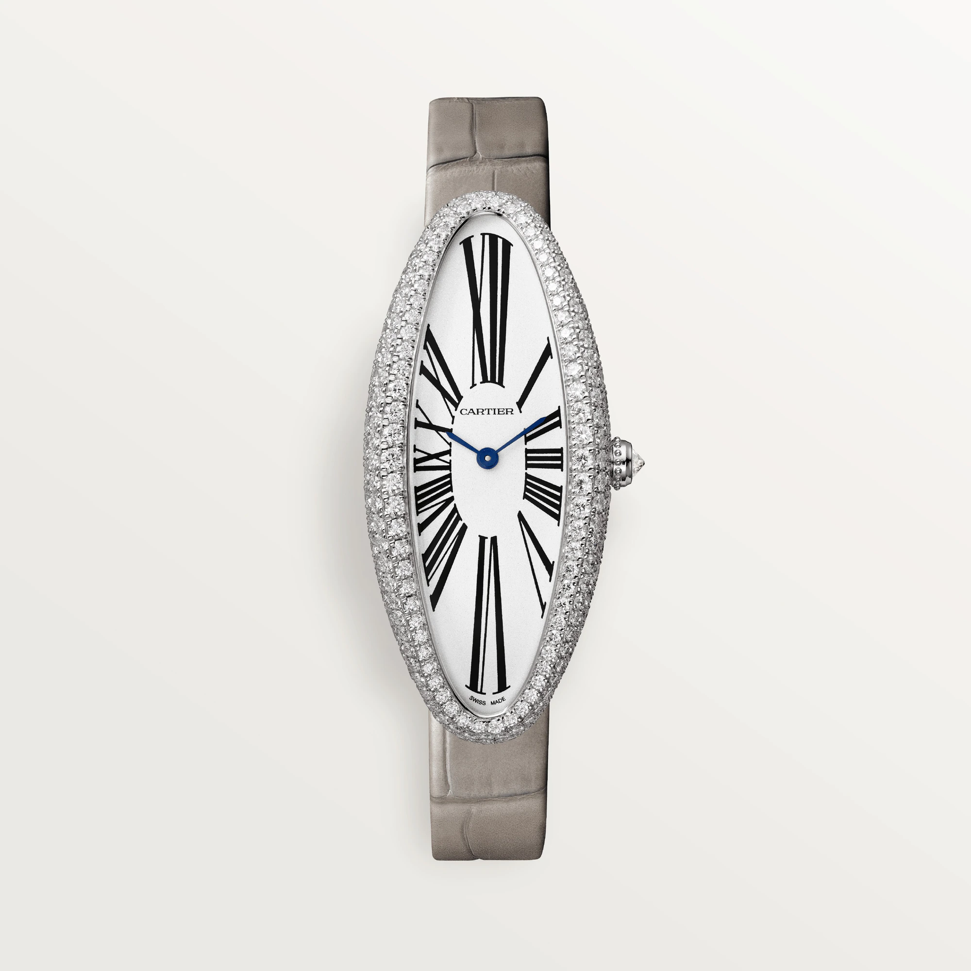 C@RTIER Baignoire 18K White Gold & Diamonds Ladies Watch, WJBA0007