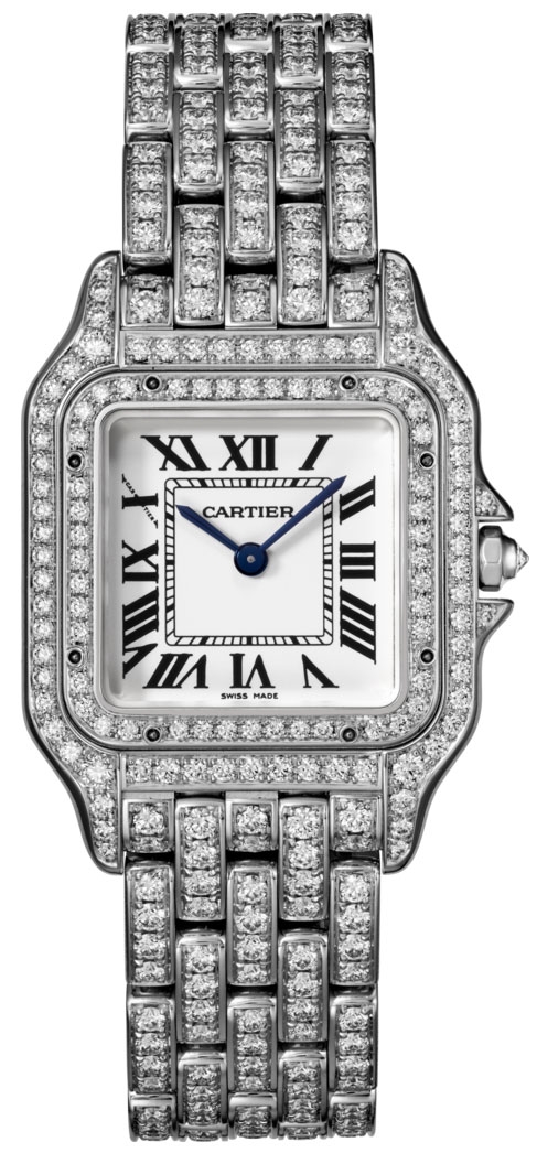 C@RTIER Panth��re 18K White Gold & Diamonds Ladies Watch, HPI01130