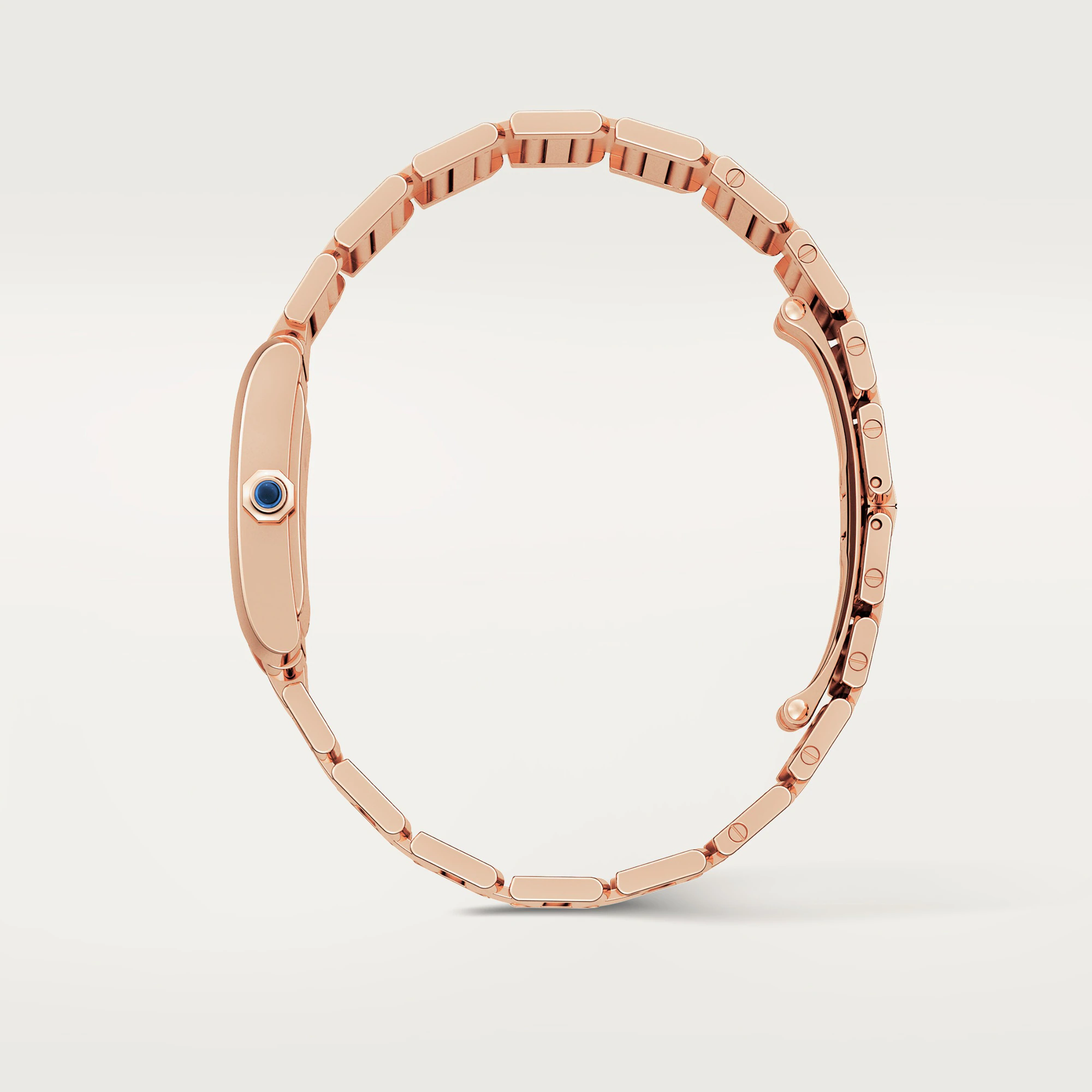 Cartier Tank Francaise Medium Model 18K Rose Gold & Diamonds Lady��s Watch, WJTA0023 - Orolen