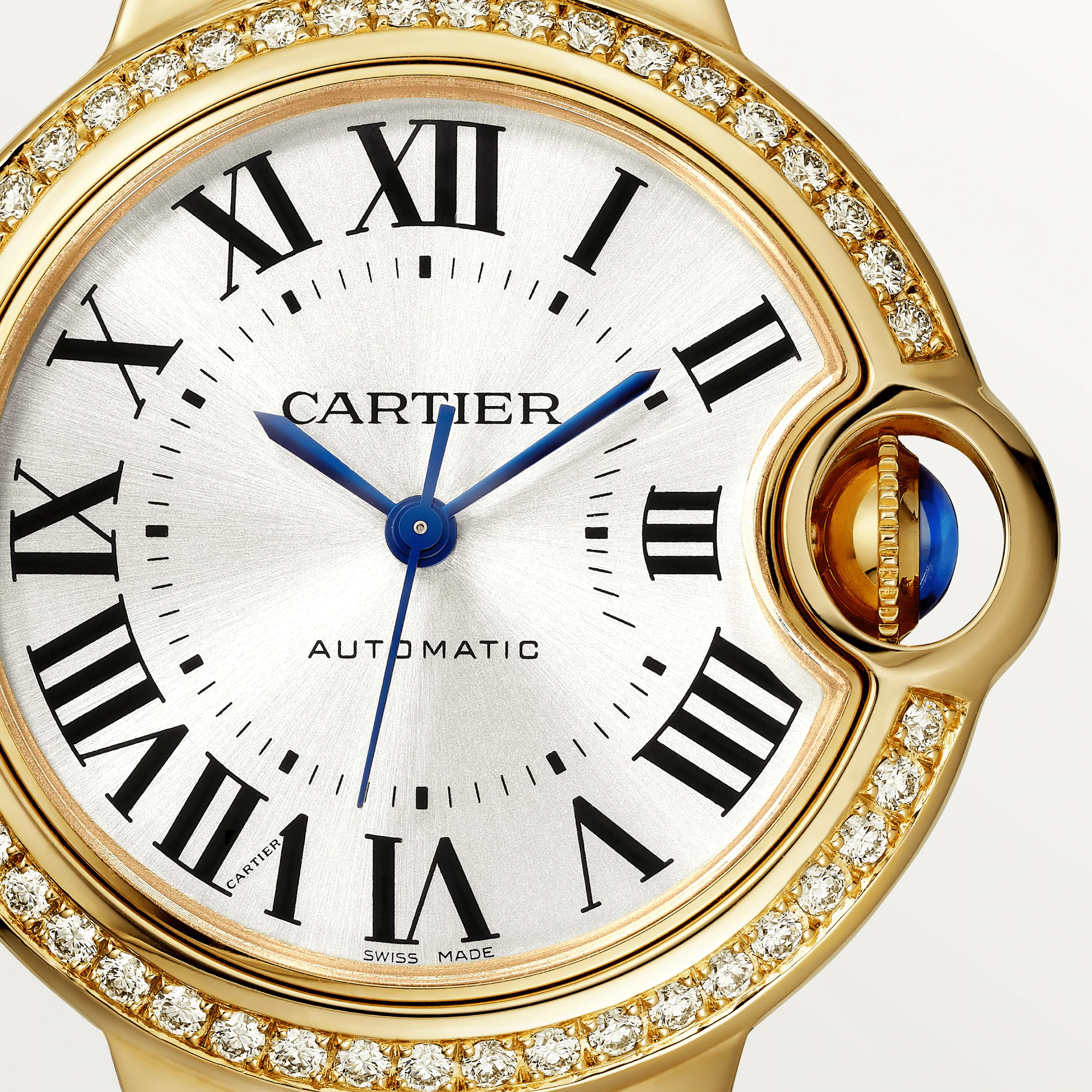 Cartier Ballon Bleu 36mm Yellow Gold & Diamond Lady��s Watch, WJBB0070 - Orolen