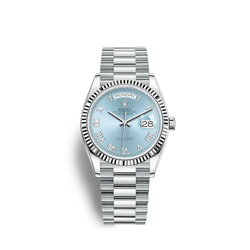 rol€x Day-Date 128236 36mm Ice blue
