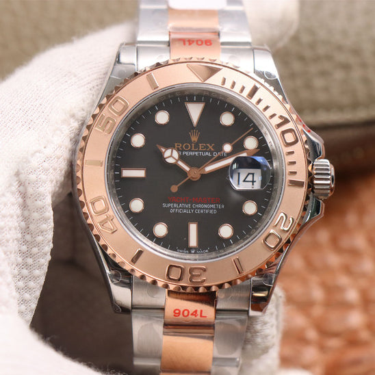 Yacht-Master 40mm Stainless Steel & Rose Gold Black 126621-0002 - Orolen