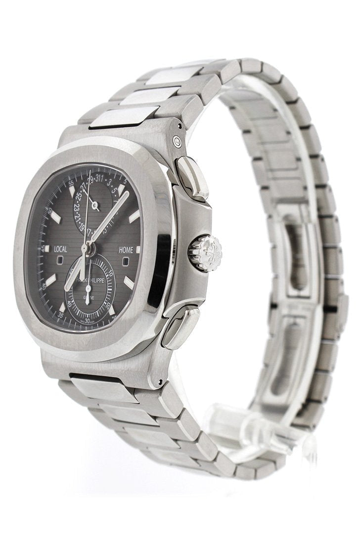 Patek Philippe Nautilus Travel Time Chronograph Stainless Steel Automatic Men's Watch 5990-1A-001 - Orolen