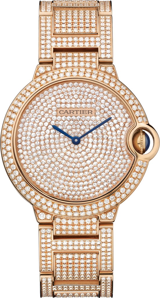C@RTIER Ballon Bleu 18K Rose Gold & Diamonds Lady��s Watch, HPI00489