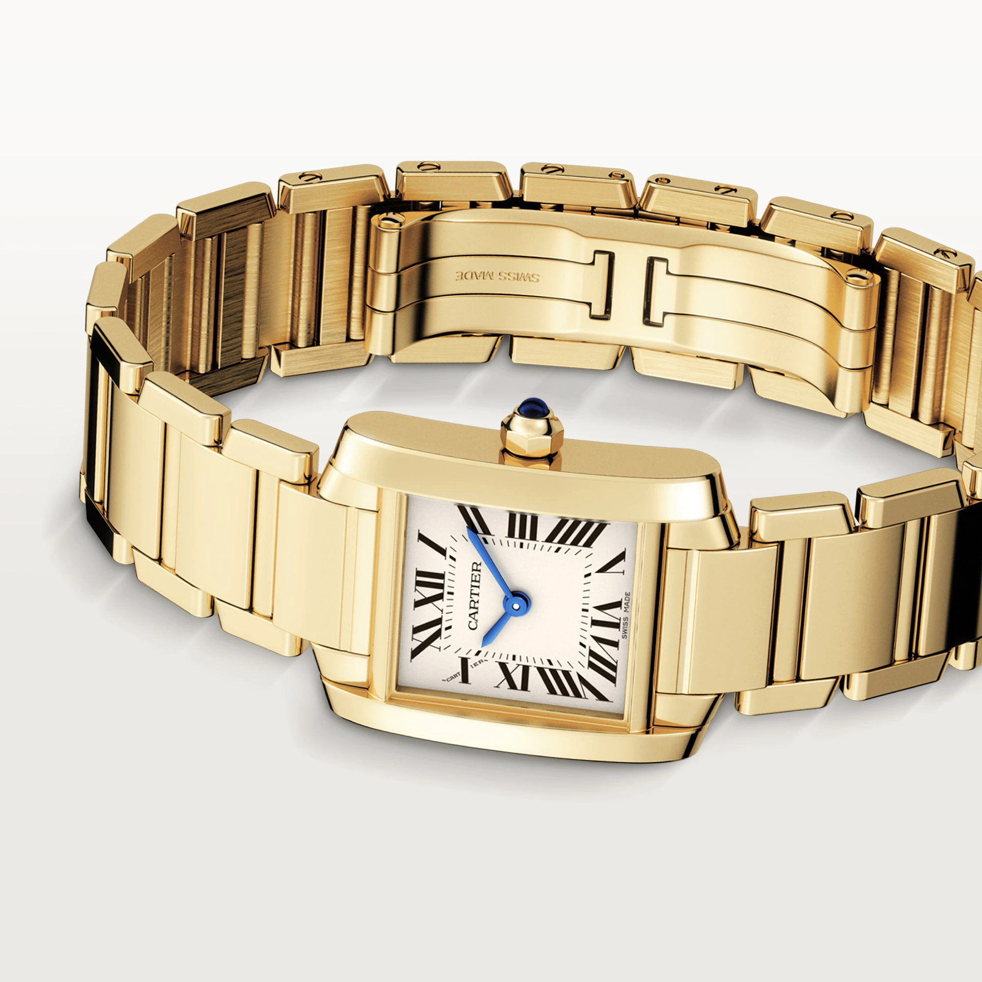 Cartier Tank Francaise Small Model 18K Yellow Gold Lady��s Watch, WGTA0031 - Orolen