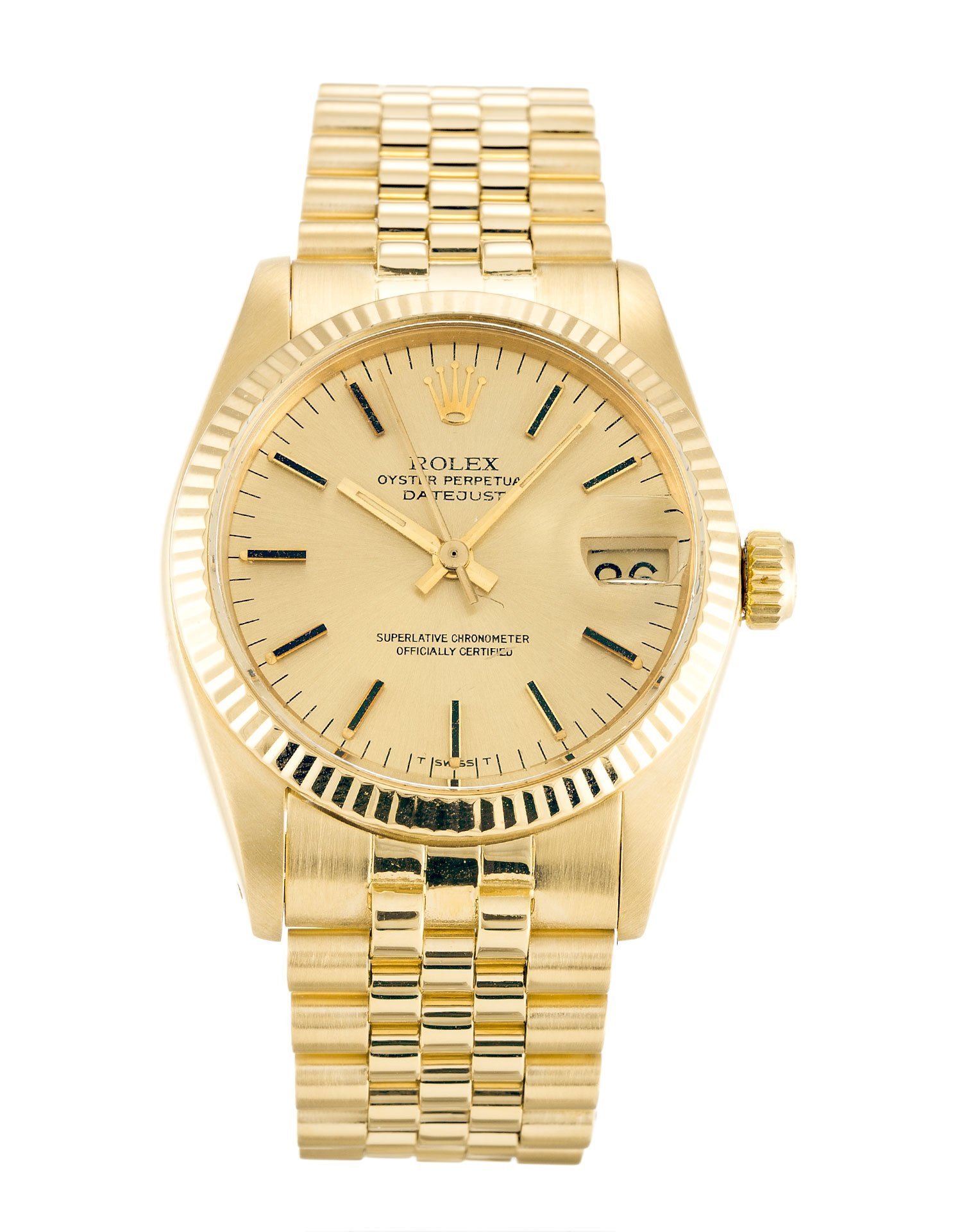 rol€x Datejust Champagne Dial Mid-Size 6827