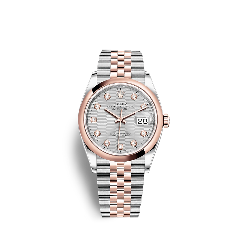 rol€x Datejust 126201 36mm Silver, fluted motif (Jubilee)