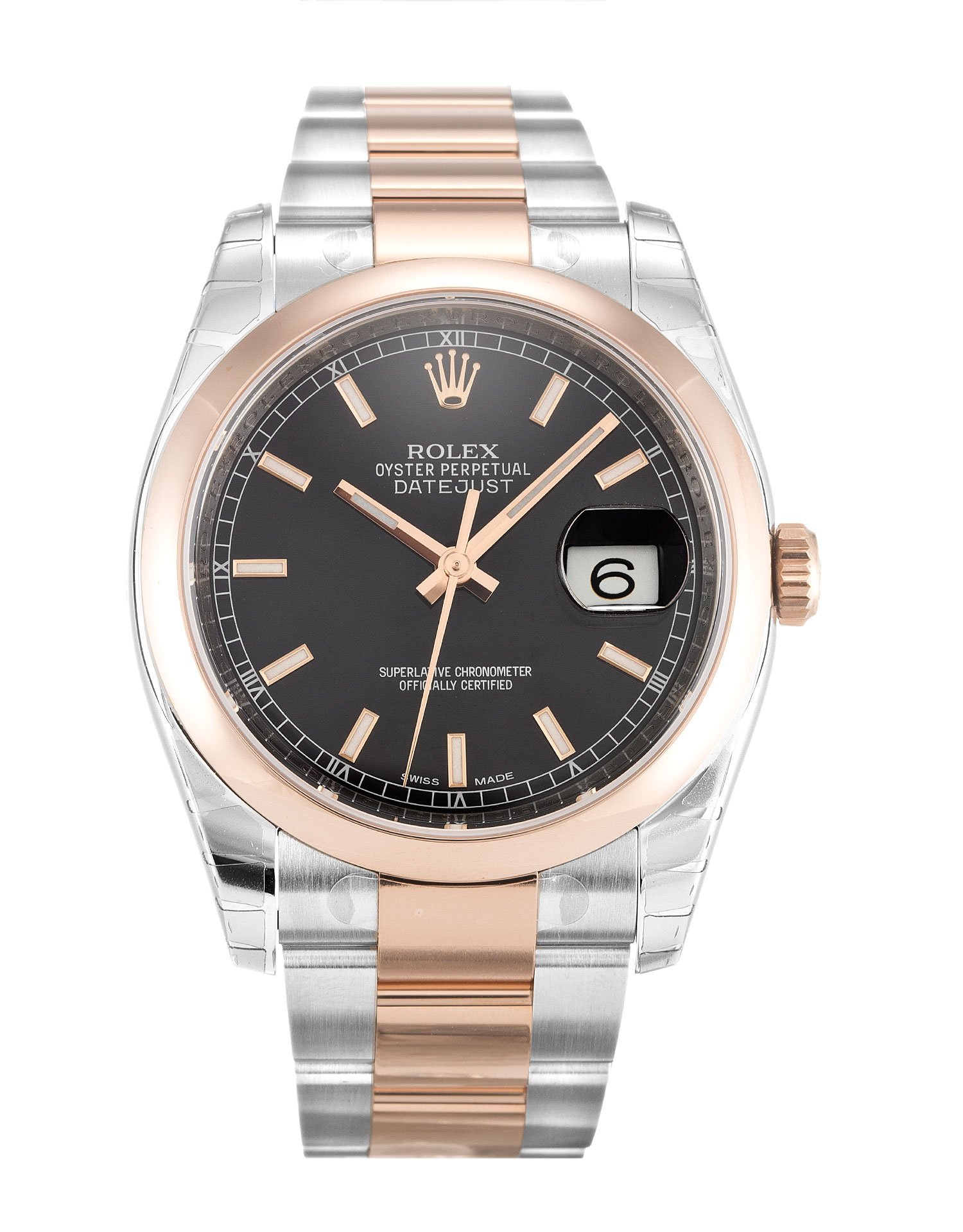 rol€x Datejust Black Baton Dial 116201