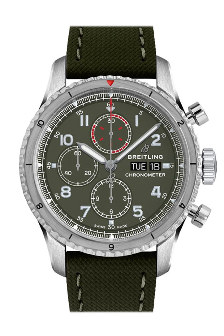 BRE!TLING Aviator 8 Chronogragh 43 Curtis Warhawk A133161A1 L1X1