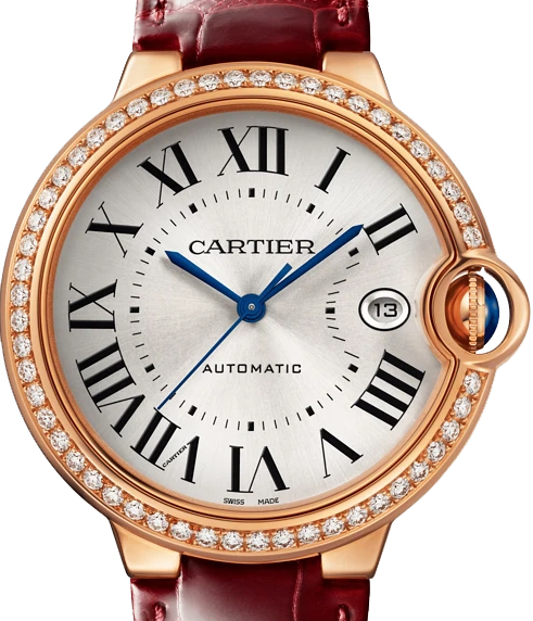 C@RTIER Ballon Bleu 40mm Rose Gold & Diamond Unisex Watch, WJBB0056