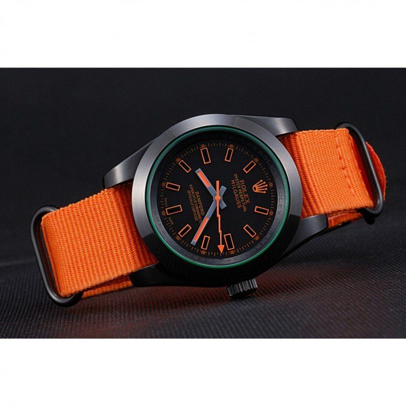 Rolex Milgauss Bamford Orange Nylon Strap 622003 - Orolen