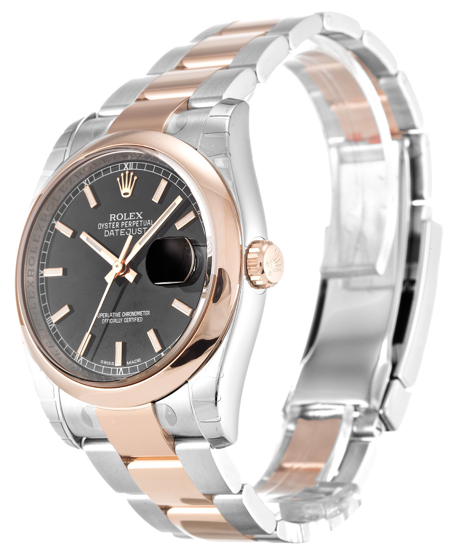 rol€x Datejust Black Baton Dial 116201