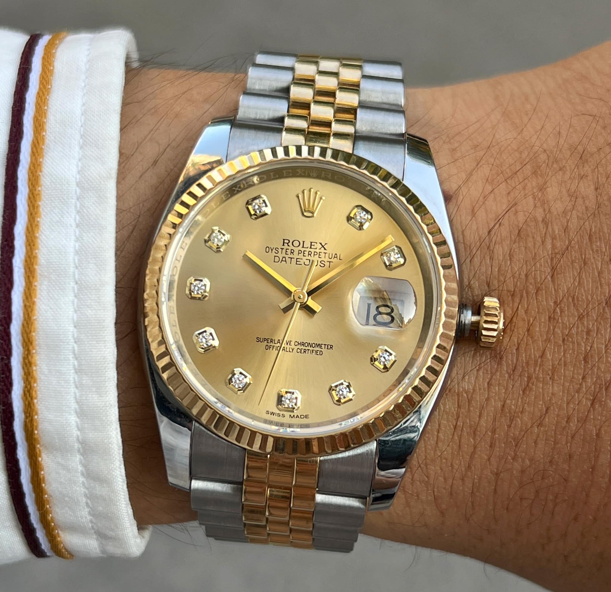 Rolex Datejust 36 Champagne 116233-0150 - Orolen