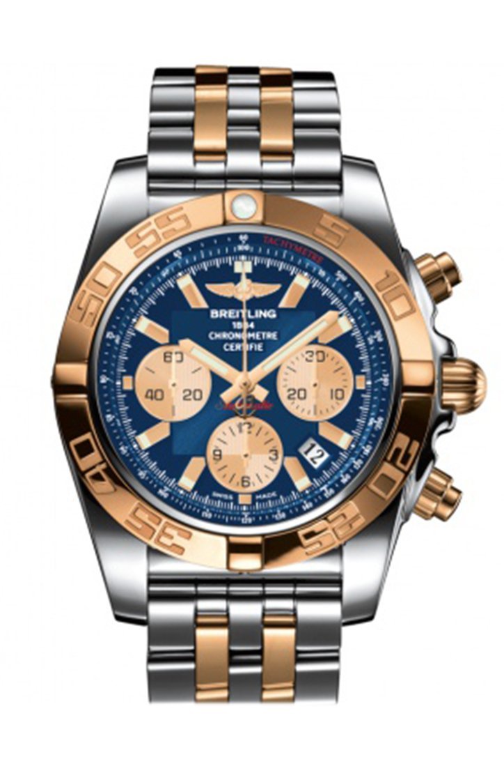 BRE!TLING Chronomat Steel and Rose Gold Men's WAtch CB0110121