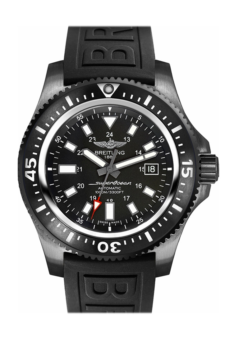 BRE!TLING Superocean 44mm Special Black Rubber M1739313 BE93