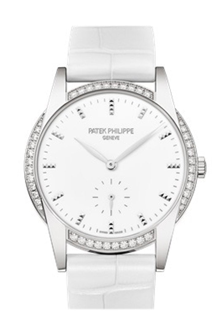 PAT€K PHIL!PPE Calatrava Gold White Dial 33mm Ladies Watch 7122/200G