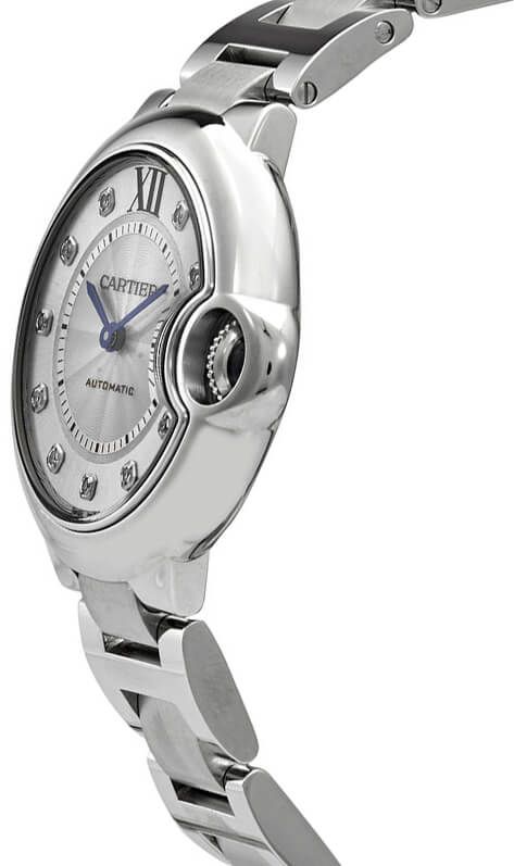 Cartier Ballon Bleu 33 mm Stainless steel & Diamonds Lady��s Watch, W4BB0021 - Orolen